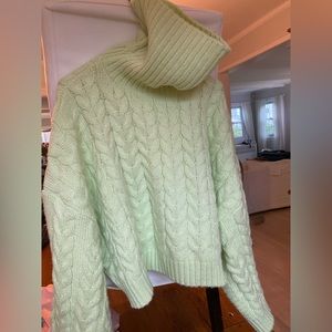 Mango green sweater